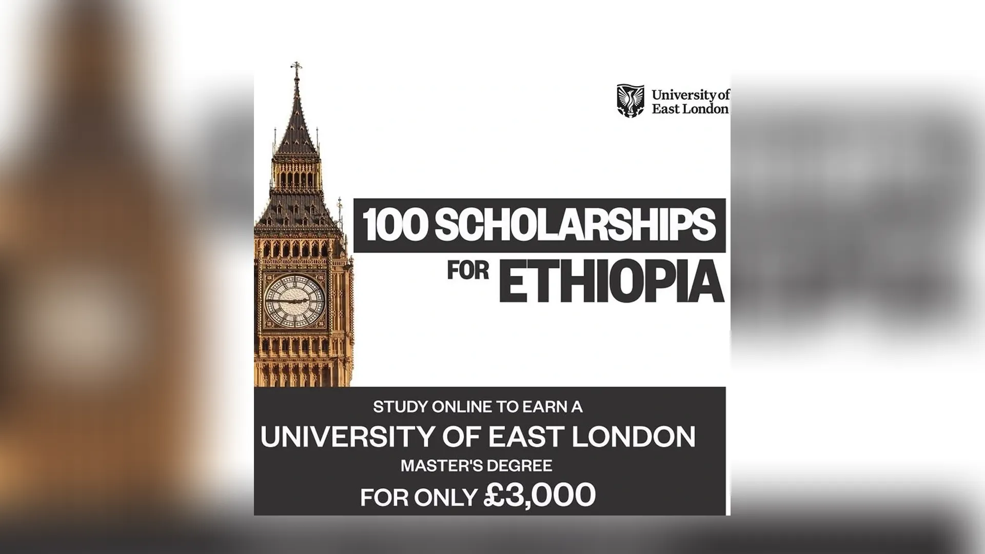 100 Scholarships for Ethiopian