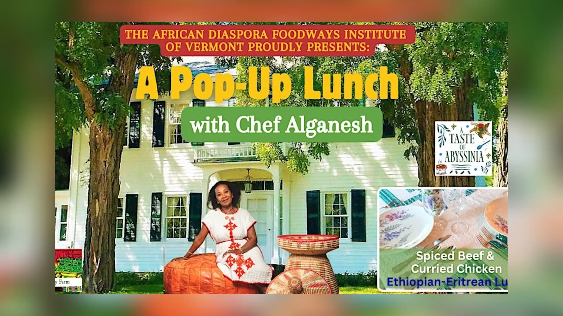 A Pop Up Lunch with Chef Alganesh!