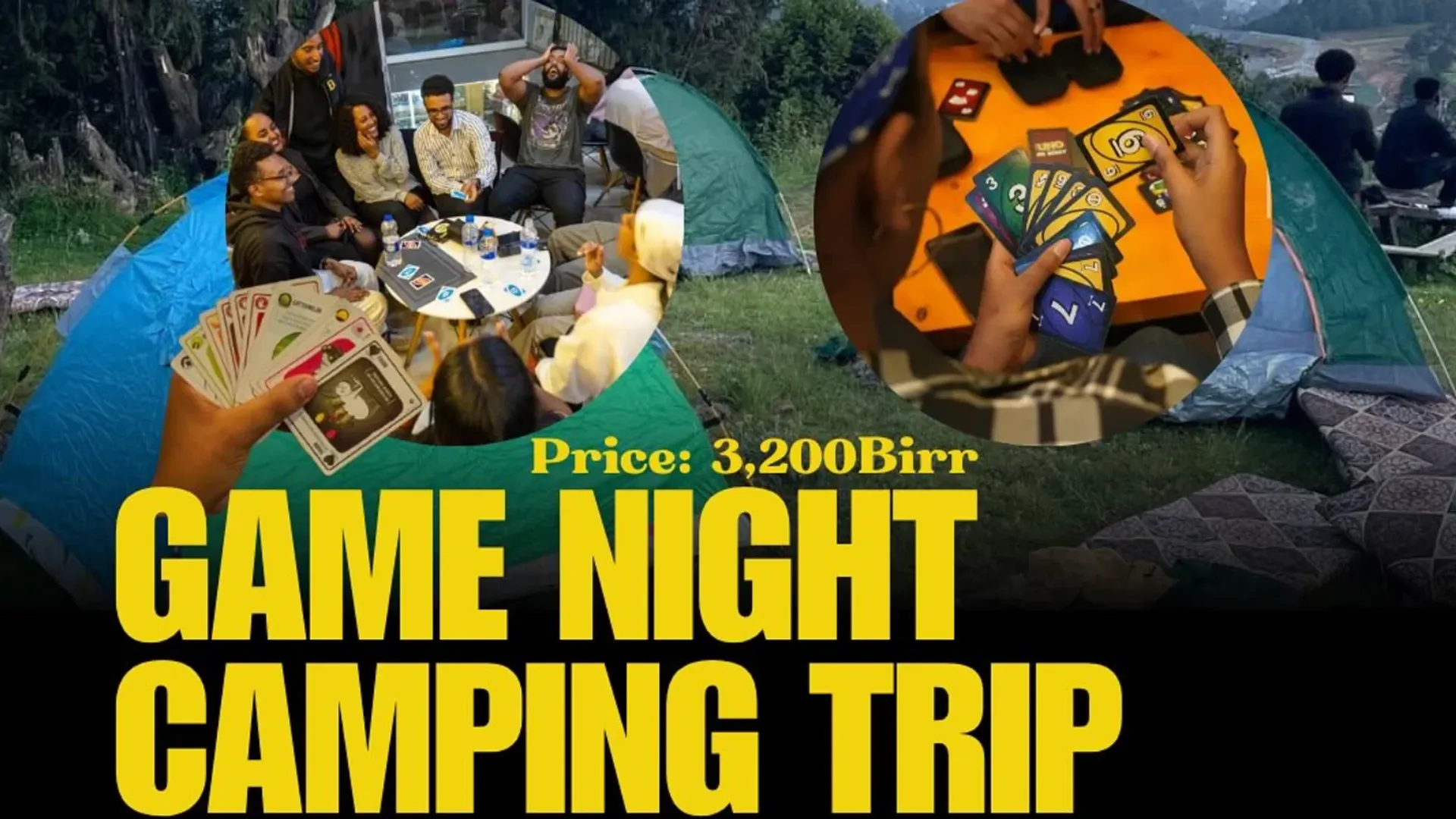 Game Night Camping Trip