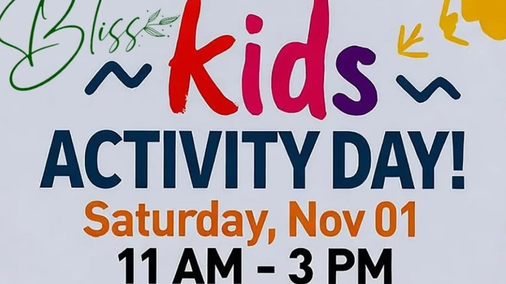 Kids activity day!