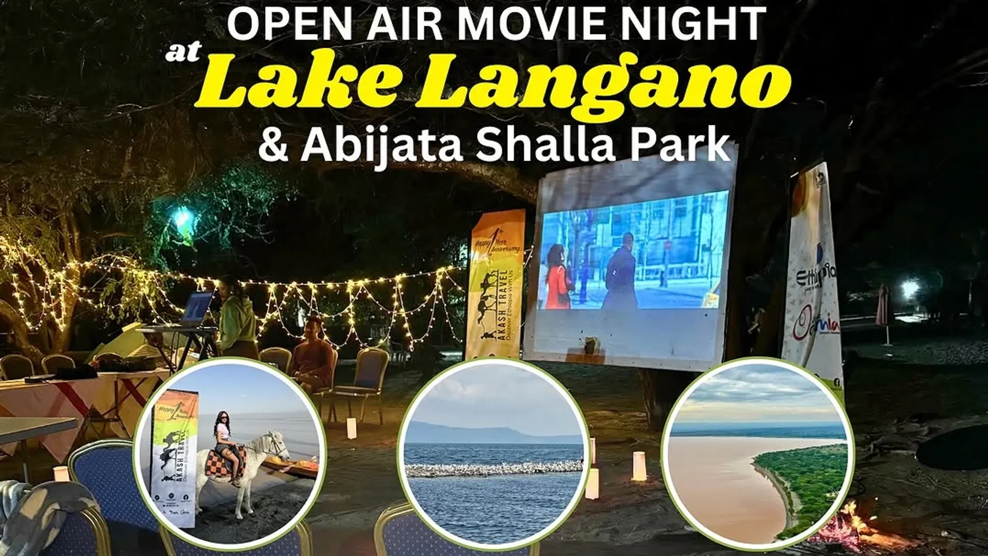 Open Air Movie Night at Lake Langano