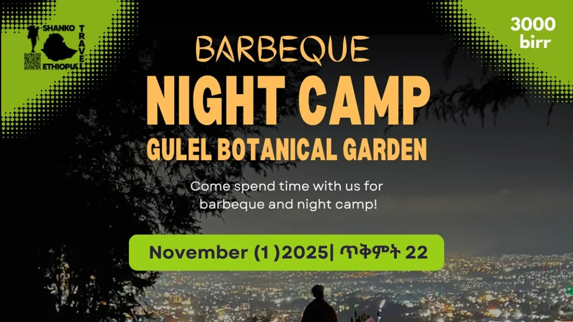 Barbeque Night Camp under the stars