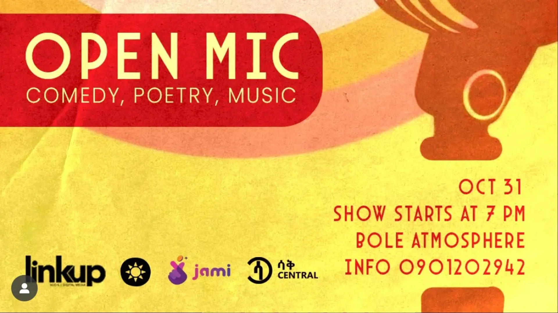 Open Mic Comedy, Poetry, Music