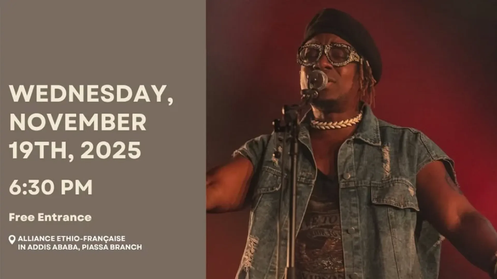 Blick Bassy Performing Live in Alliance Ethio-Française