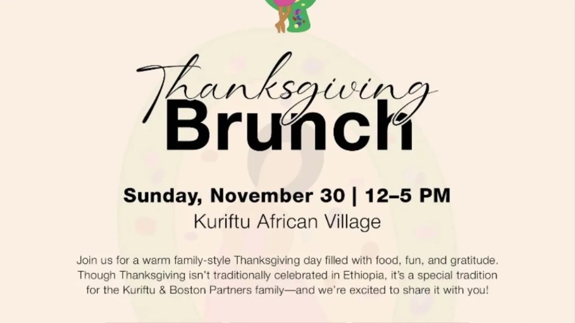 Thanksgiving branch at Kuriftu African Village