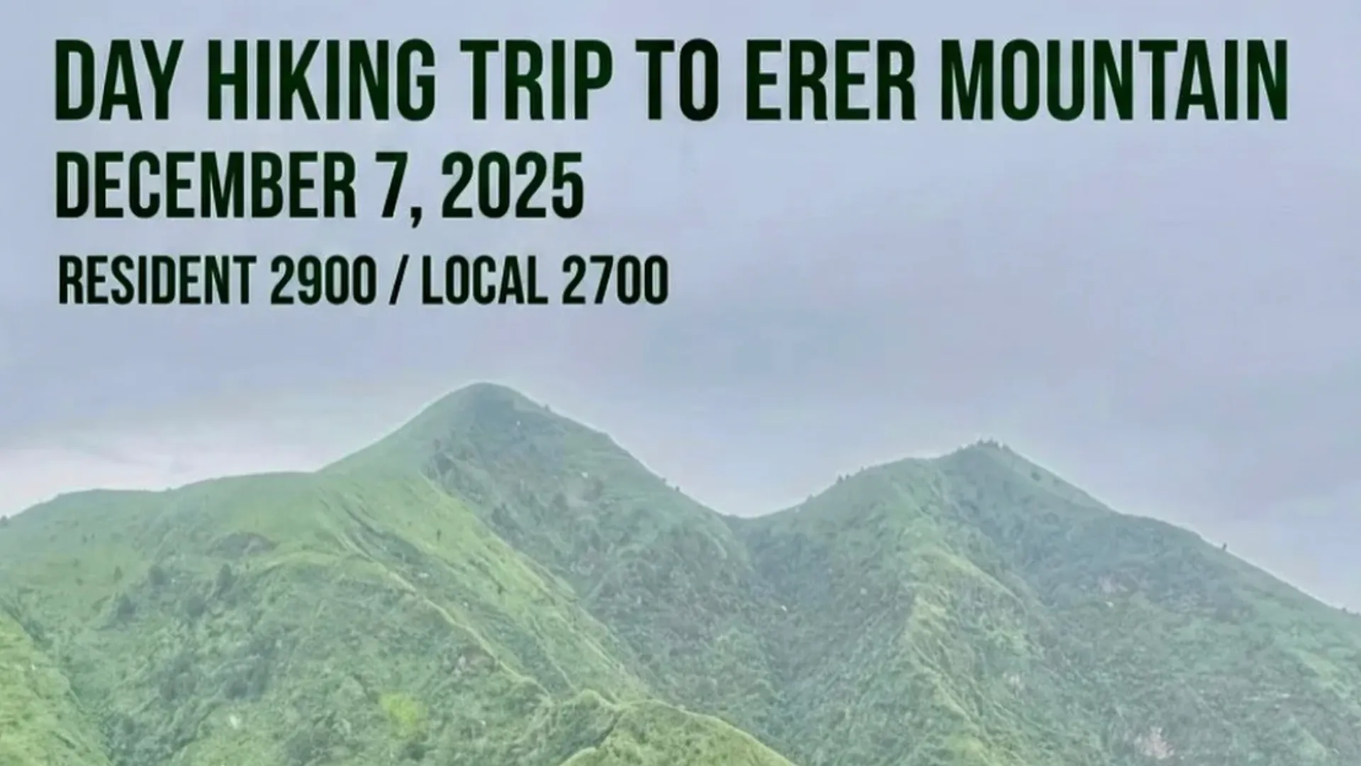 Day Hiking Trip to Erer Mountain