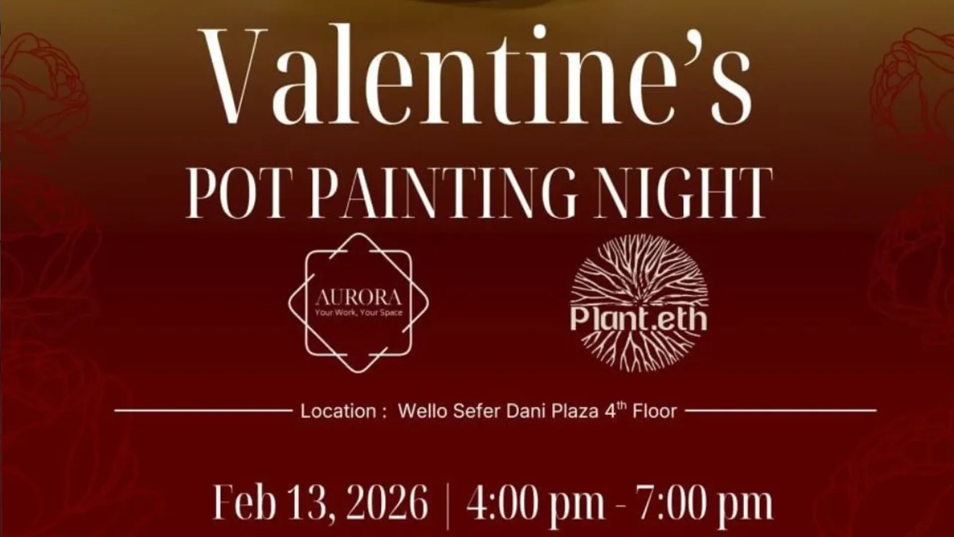 💘 Valentine's pot Painting Night