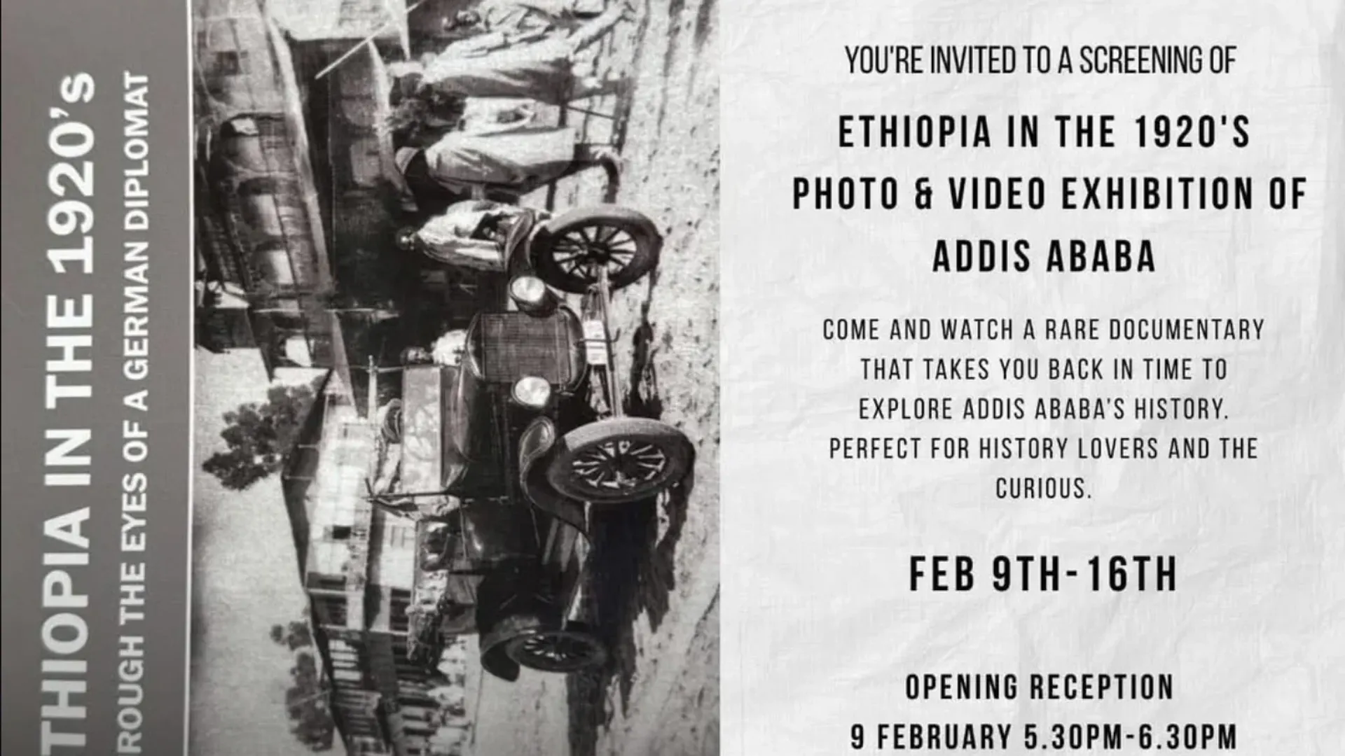 🇩🇪✨ Exhibition: Ethiopia in the 1920s through the eyes of a German Diplomat ✨🇪🇹
