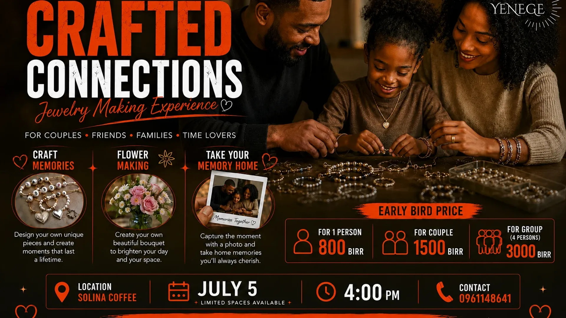 Crafted Connections – Jewelry Making Experience | Jul 5, 2026 | Events ...