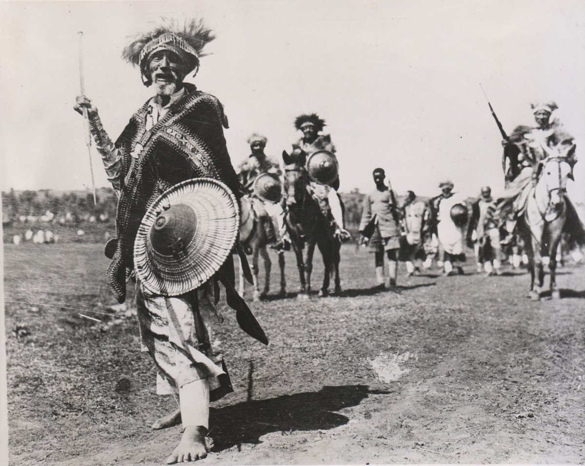 Menelik’s mobilization brought together a massive, diverse army drawn from all corners of the Ethiopian Empire—Amharas, Oromos, Tigrayans, and other groups—forming one of the largest military forces ever assembled in African history, numbering close to 100,000 troops.