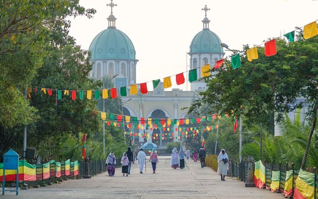 Medhanialem, Ethiopian orthodox church in Bole Addis Ababa