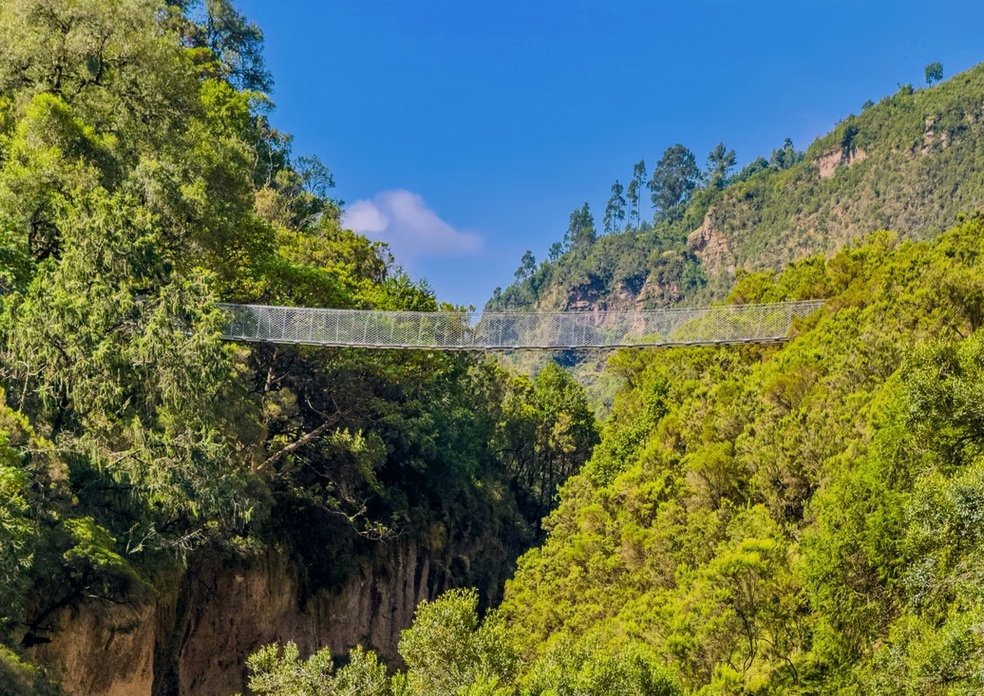 Wonchi Crater Lake hiking, suspension bridge, St. Tekle Haymanot Monastery, Wanchi Eco Lodge