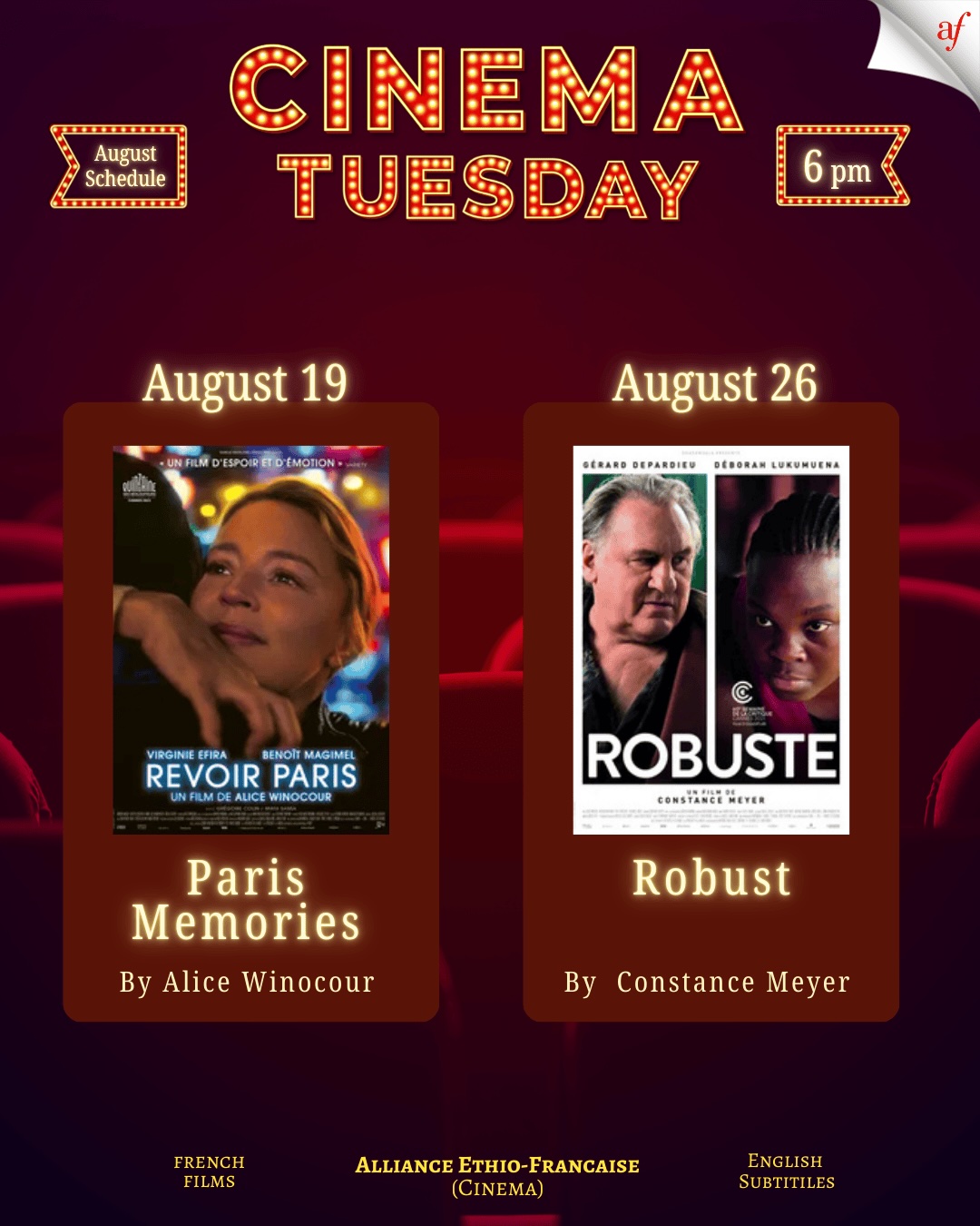 Robust - Cinema Tuesday Aug 26